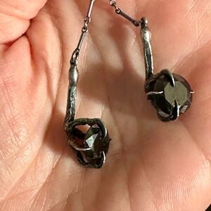 Rare Vintage BloodMilk Nyx with faceted onyx earrings